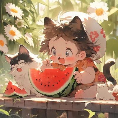 甜心吃瓜头像男生,男生版头像下的趣味解读